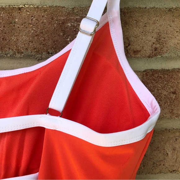 Hurley orange white logo One Piece Swimsuit NWT Women 1X - Picture 10 of 11